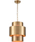 Reese 12'' Wide 1-Light Pendant - Aged Brass