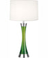 Sunderland 1-Light Table Lamp Ps/Green Body/Light Beige Fabric