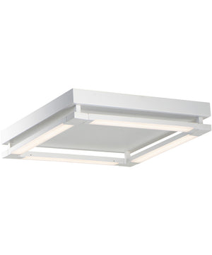 20"W Rotator LED Flush Mount Matte White