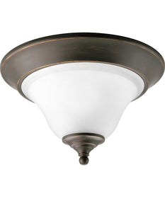 Trinity 1-Light 12-1/2" Close-to-Ceiling Antique Bronze