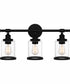 Dixie Large 3-light Bath Light Matte Black