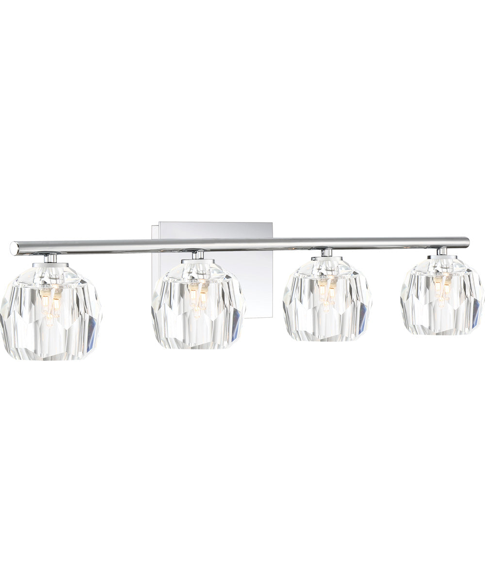 Regalia Extra Large 4-light Bath Light Polished Chrome