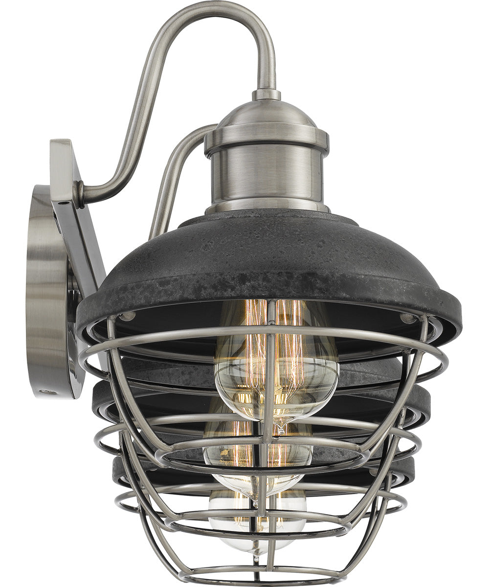 Sandpiper Large 3-light Bath Light Antique Polished Nickel