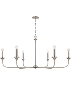 Presley 6-Light Chandelier Brushed Nickel