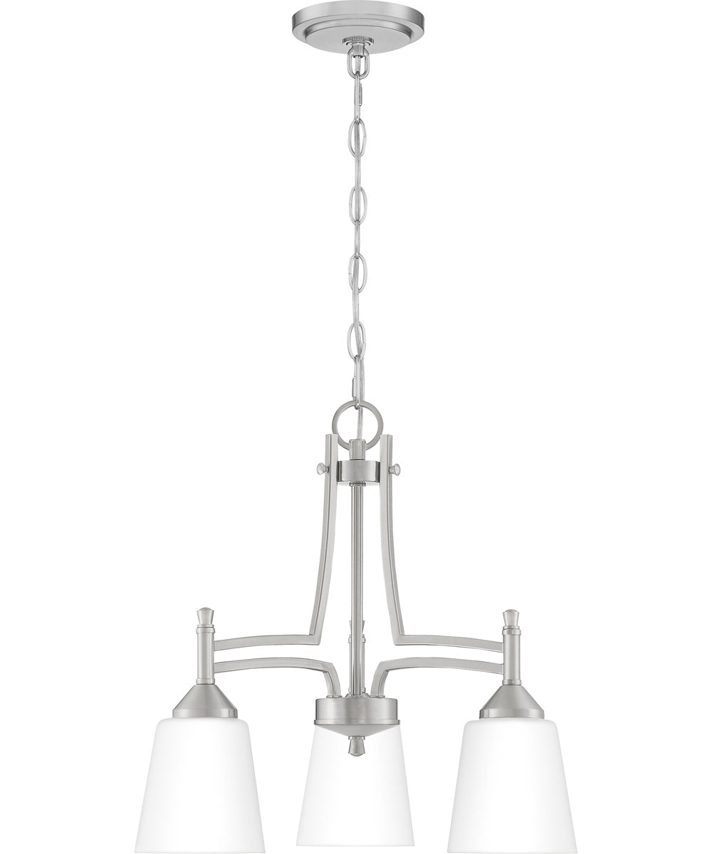 Billingsley 3-light Chandelier Brushed Nickel