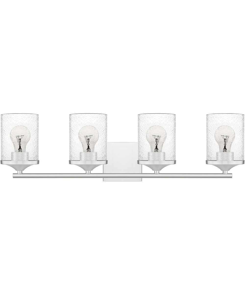 Abner Extra Large 4-light Bath Light Polished Chrome