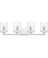 Abner Extra Large 4-light Bath Light Polished Chrome