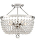 Teresa Large 5-light Semi Flush Mount Polished Nickel