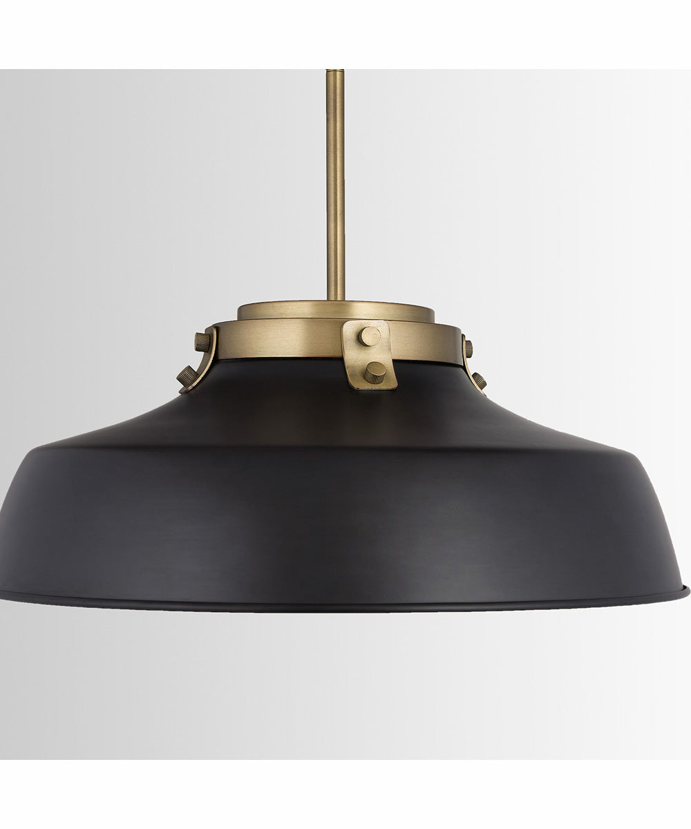 Oakwood 1-Light Pendant Matte Black