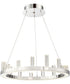 Elina 1-Light Led Pendant Chrome/Crystal Deco.