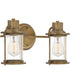 Riggs Medium 2-light Bath Light Weathered Brass