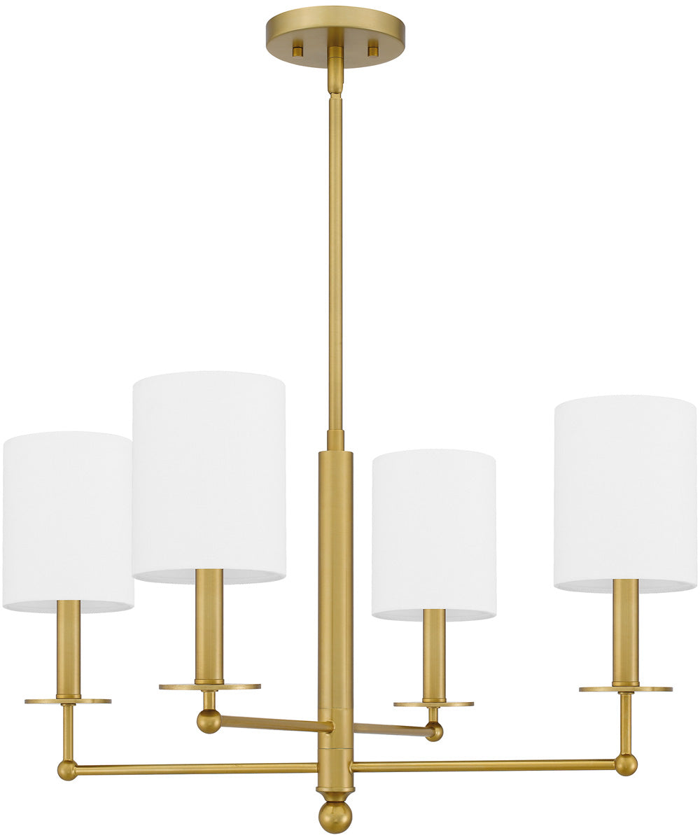 Ardsley 4-light Chandelier Aged Brass