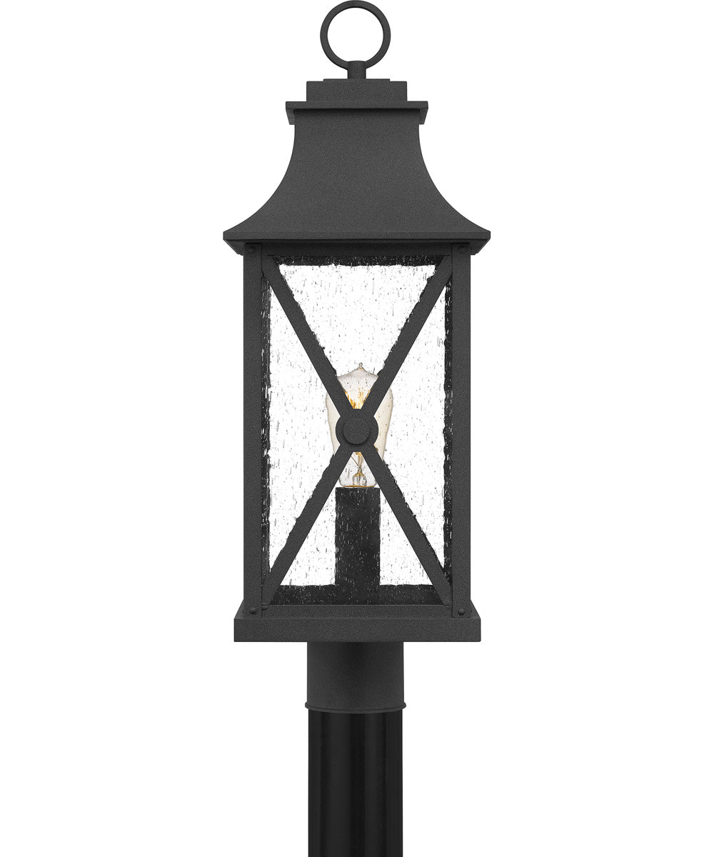 Ellerbee Large 1-light Outdoor Post Light Mottled Black