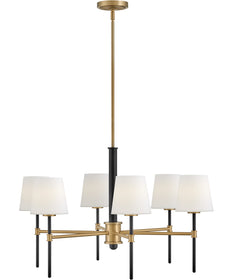 Saunders 6-Light Medium Chandelier in Black