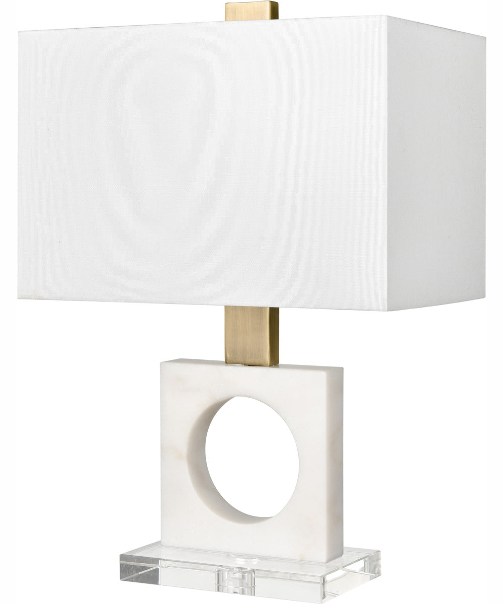 Acres Court 21.75'' High 1-Light Table Lamp - White