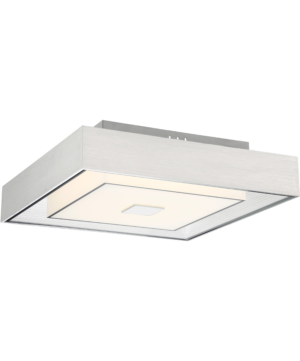 Halona 1-Light Led Flush Mount Chrome/Aluminum/Frost Glass