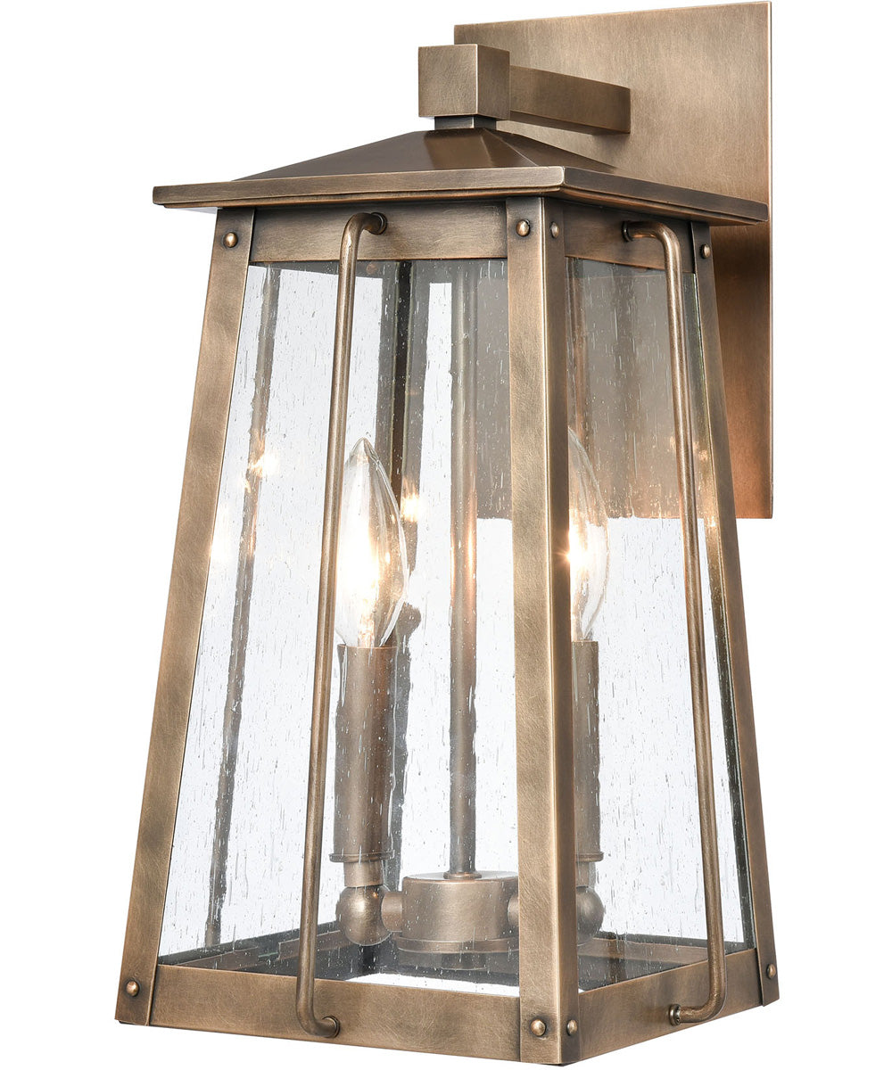 Kirkdale 2-Light Outdoor Sconce  Vintage Brass