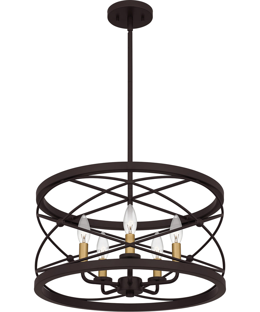 Potts 5-light Pendant Palladian Bronze