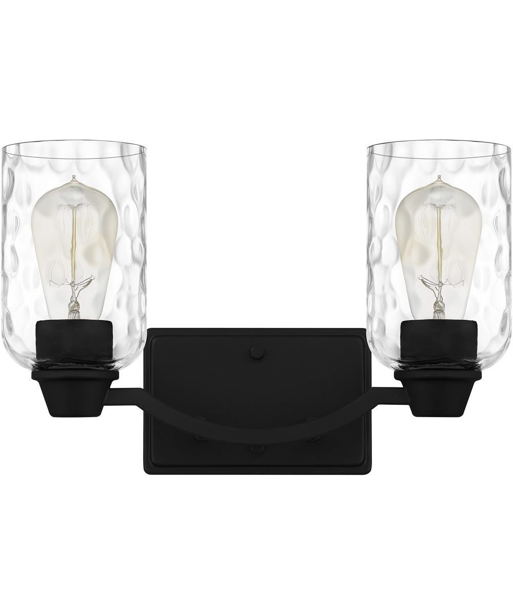 Acacia Medium 2-light Bath Light Matte Black