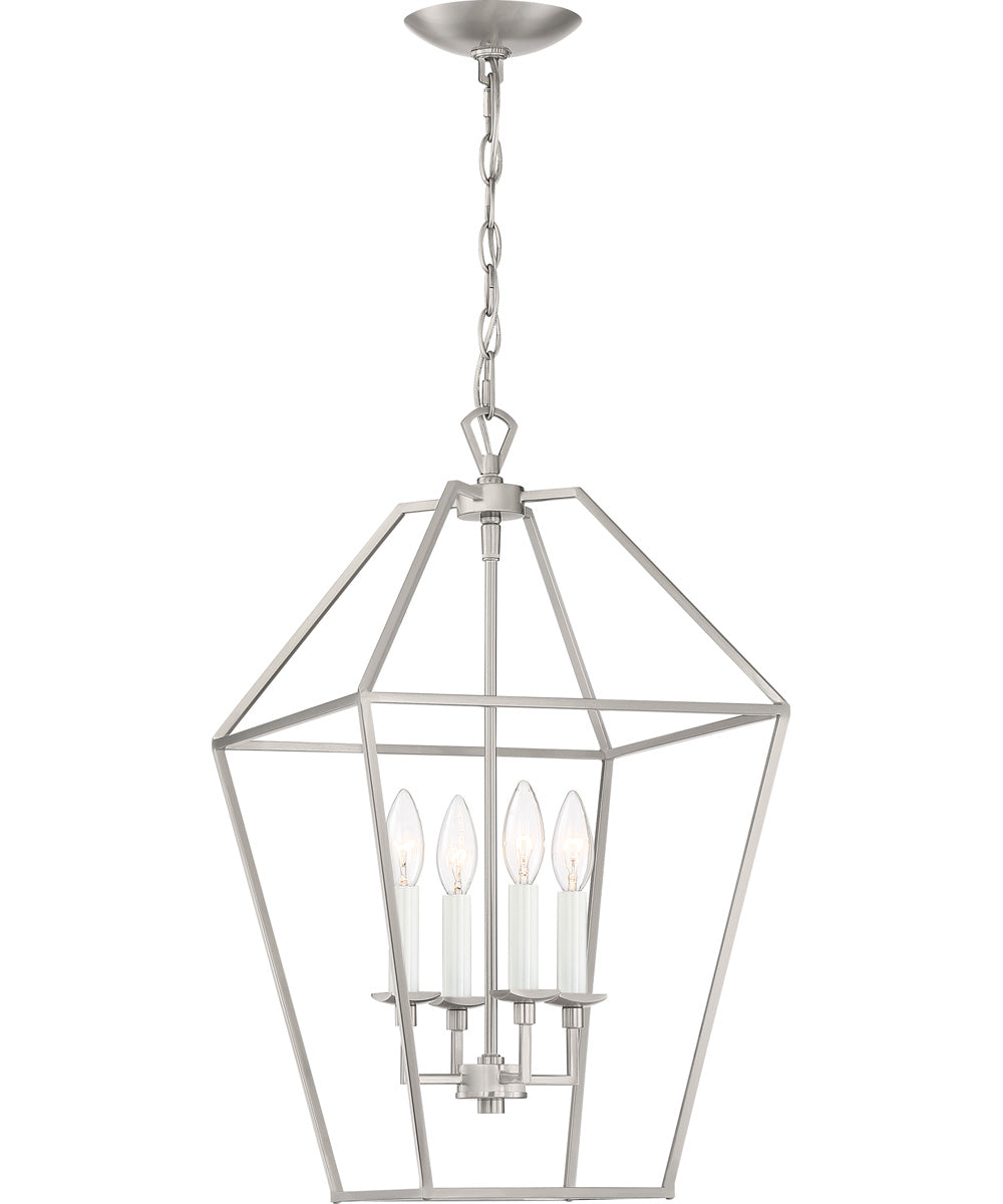 Aviary 4-light Pendant Brushed Nickel