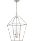 Aviary 4-light Pendant Brushed Nickel