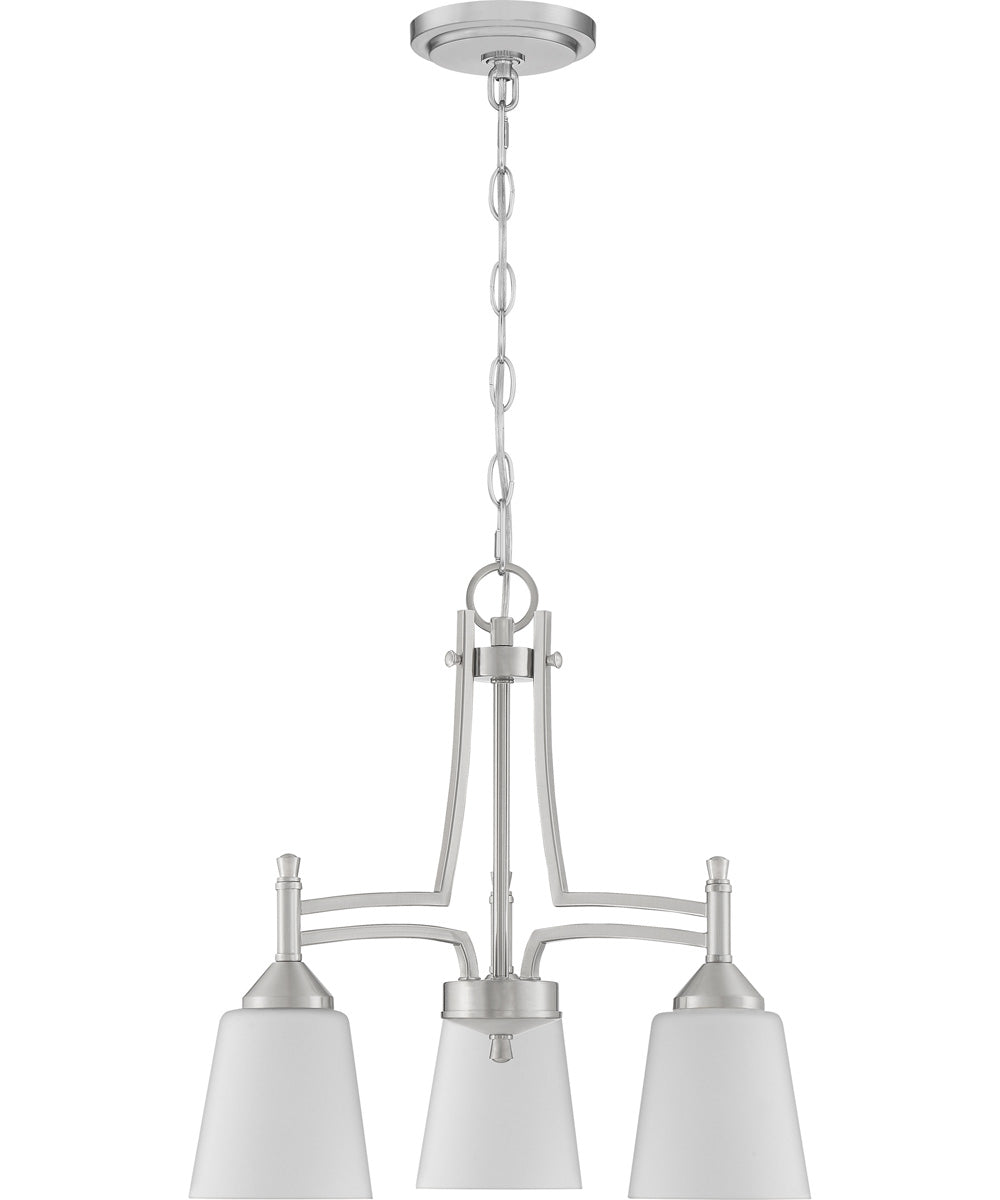 Billingsley 3-light Chandelier Brushed Nickel