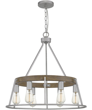 Brockton 6-light Chandelier Brushed Silver