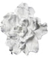 Blume Dimensional Wall Art - Set of 3 White Marble