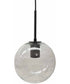 Cordunn Glass Pendant Light (1/CN) Clear/Black