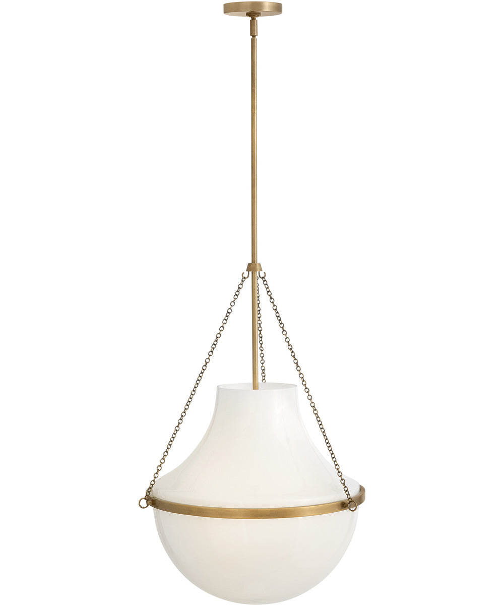 Collins 1-Light Large Pendant in Heritage Brass