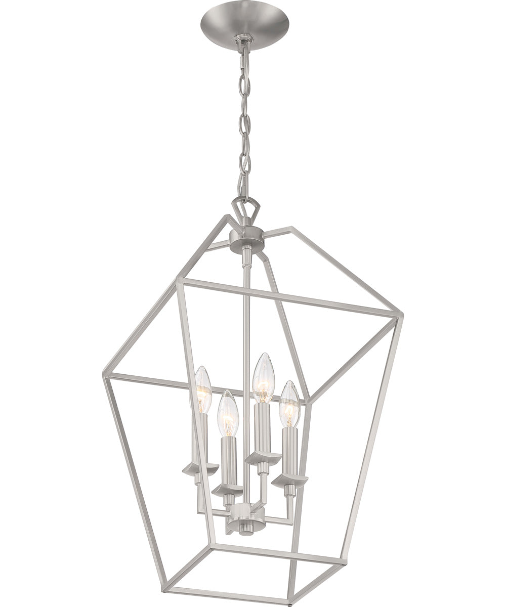 Aviary 4-light Pendant Brushed Nickel