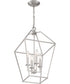 Aviary 4-light Pendant Brushed Nickel