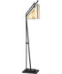 Verda 1-Light Floor Lamp Black/Arteglasse Shade