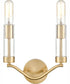 Celsius 11'' High 2-Light Sconce - Satin Brass