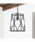 Quill 1-Light Pendant Rustic Iron