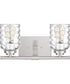 Cristal Medium 2-light Bath Light Brushed Nickel