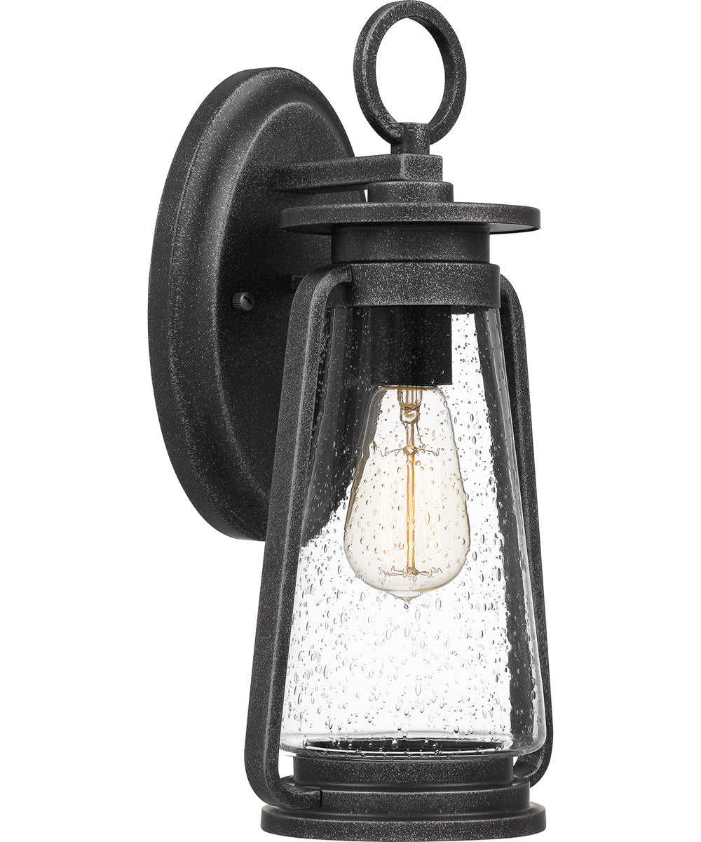 Sutton Medium 1-light Outdoor Wall Light Speckled Black