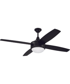 Phaze II 2-Light Ceiling Fan (Blades Included) Flat Black