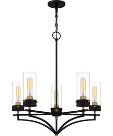 Hillside 5-light Chandelier Matte Black