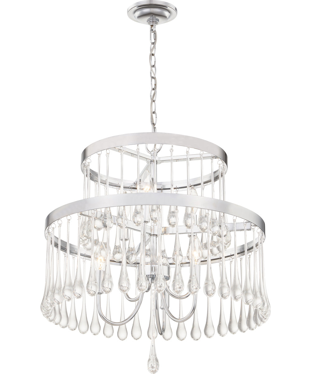 Alva 6-light Pendant Polished Chrome