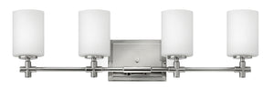 28"W Laurel 4-Light Bath Four Light in Polished Nickel