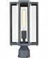 Bianca 15'' High 1-Light Outdoor Post-Light - Aged Zinc