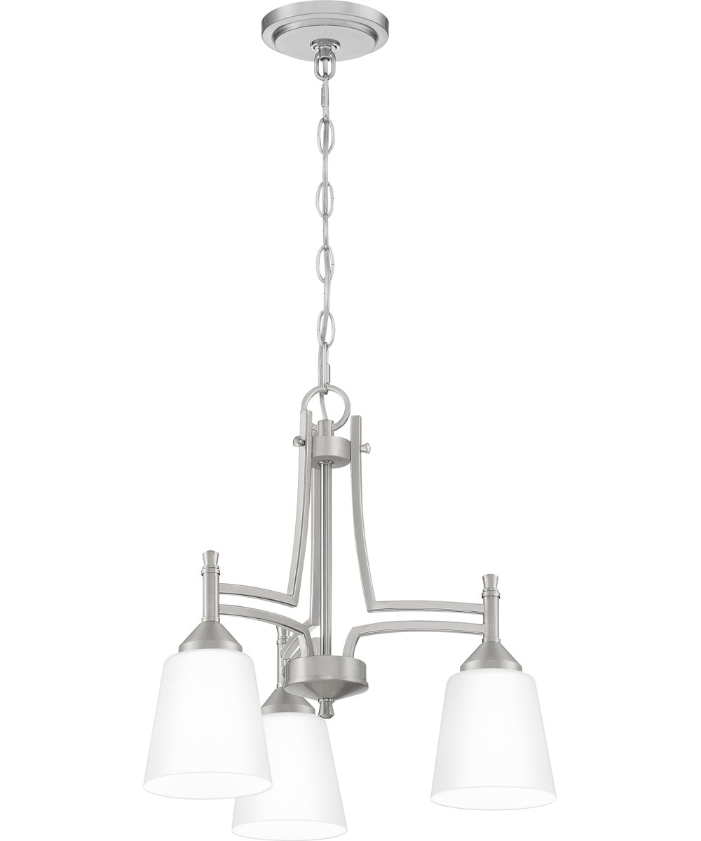 Billingsley 3-light Chandelier Brushed Nickel