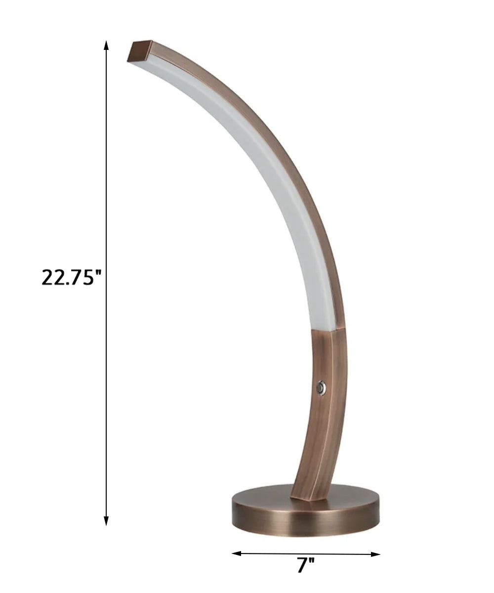 Lumeno Lambda S table magnifying lamp 3 dpt, dimmable