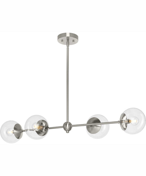 Progress Lighting Atwell 4-Light Mid-Century Modern Island Light with ...