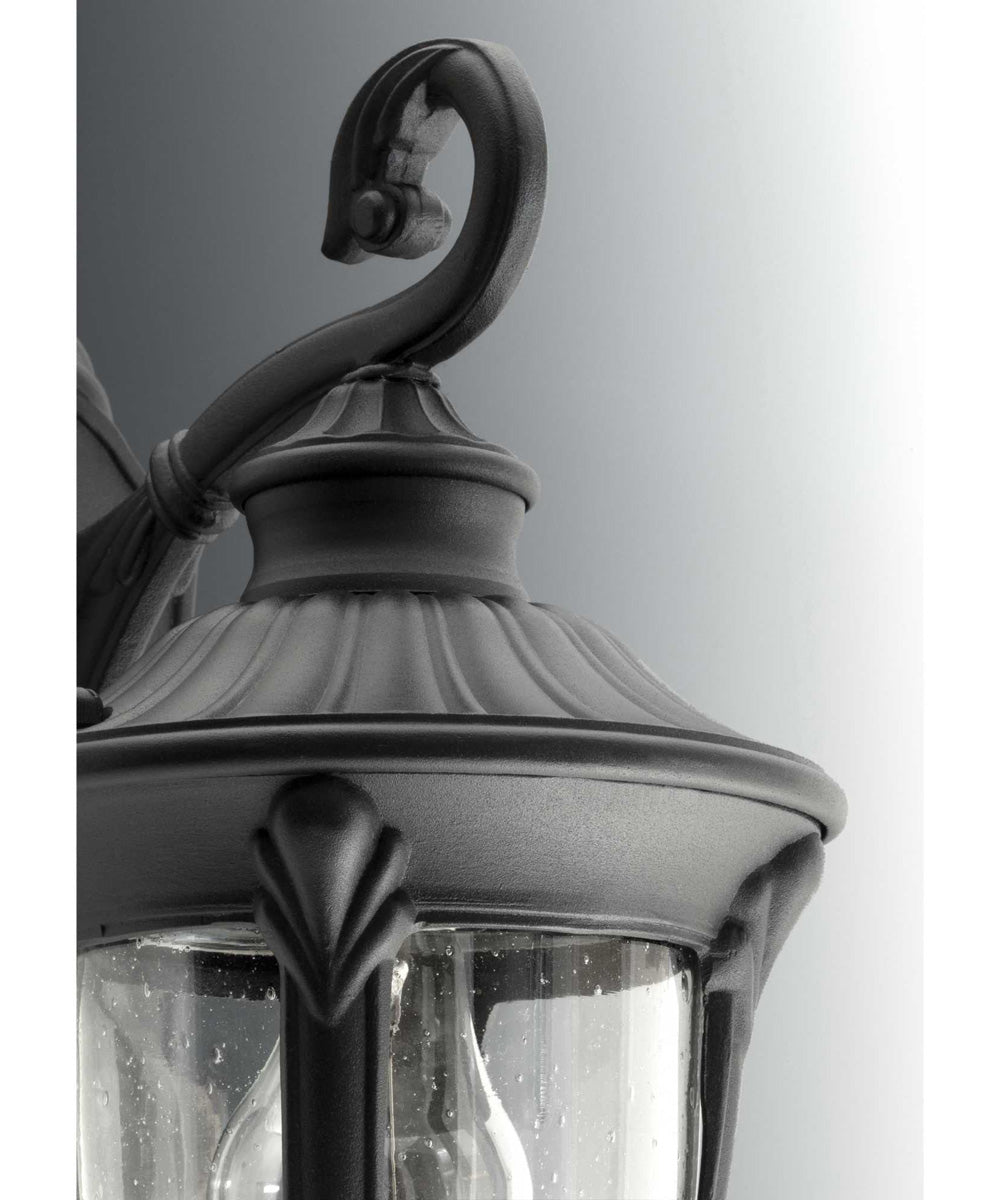 Meridian 3-Light Post Lantern Textured Black