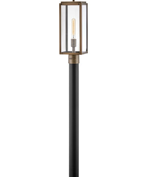 Max 1-Light LED Medium Outdoor Post Top or Pier Mount Lantern in Burnished Bronze