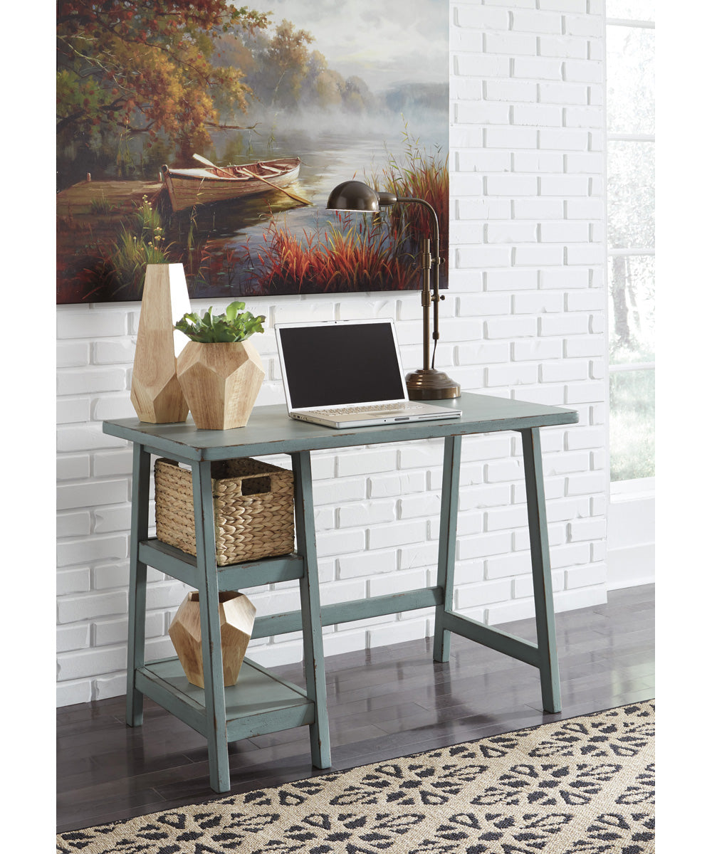 Mirimyn Home Office Small Desk Teal