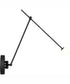 Roxbury 18'' High 1-Light Integrated LED Swingarm Sconce - Charcoal Black