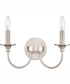 Cecil 14'' Wide 2-Light Vanity-Light - Brushed Nickel